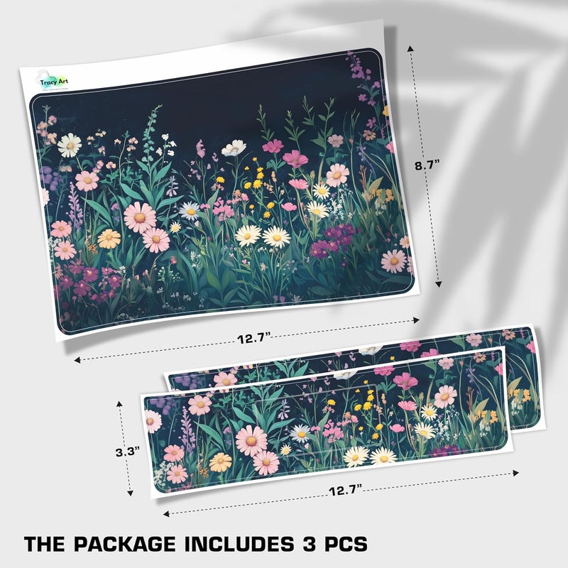 TracyArt Laptop Skin Decal HP 14" - Botanical, Laptop Cover Sticker, No Cutting Required, No Bubble, Waterproof, Scratch Resistant - Including Wide Screen and Wrist Pad - Image 2